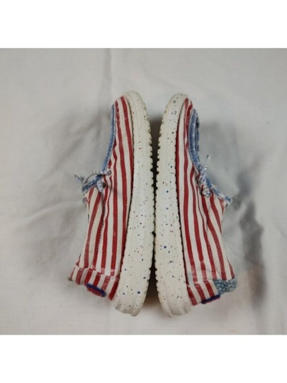 Hey Dude Wally Youth Stars n Stripes Shoes K12 - Picture 5 of 9